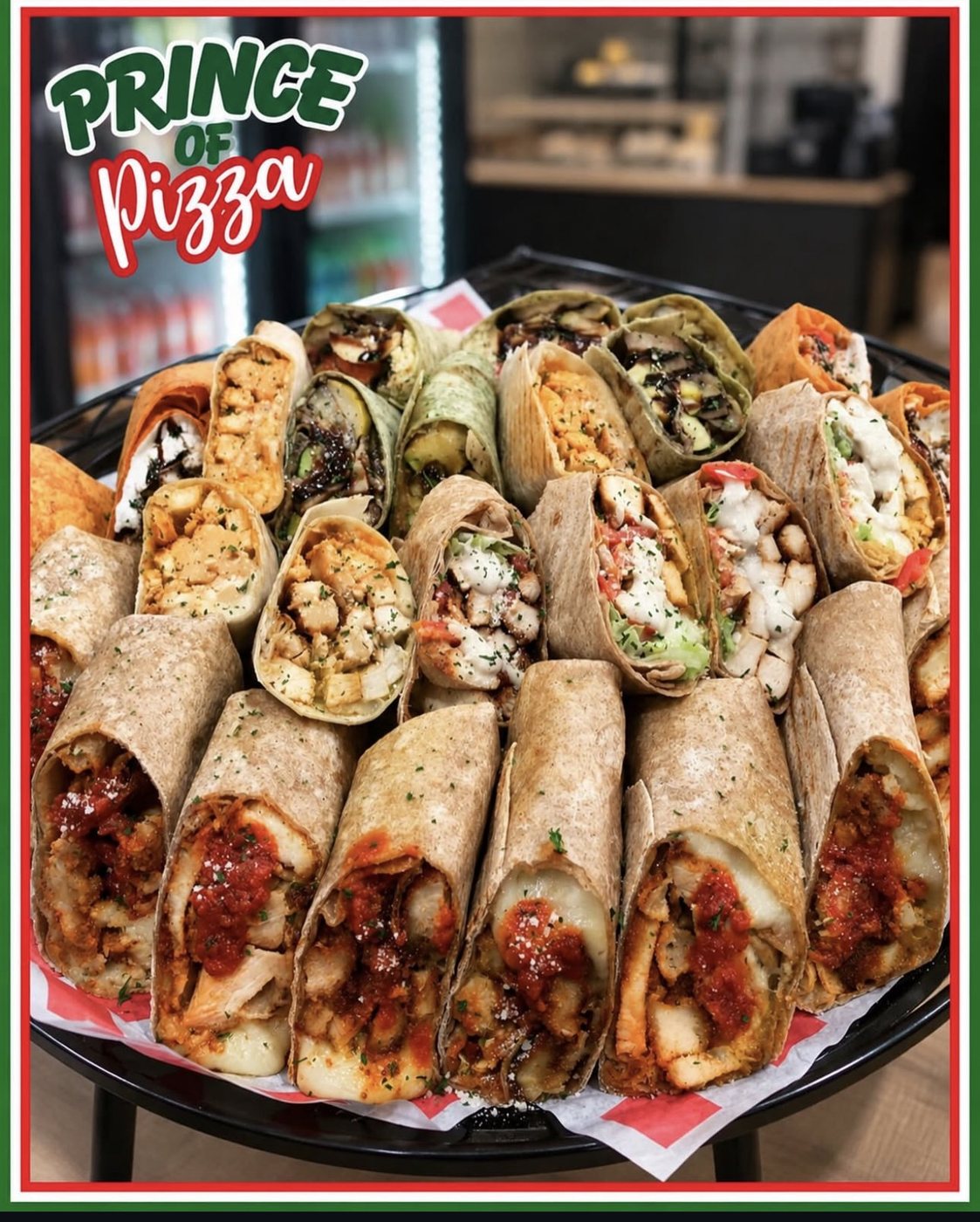 Prince of Pizza wrap platter